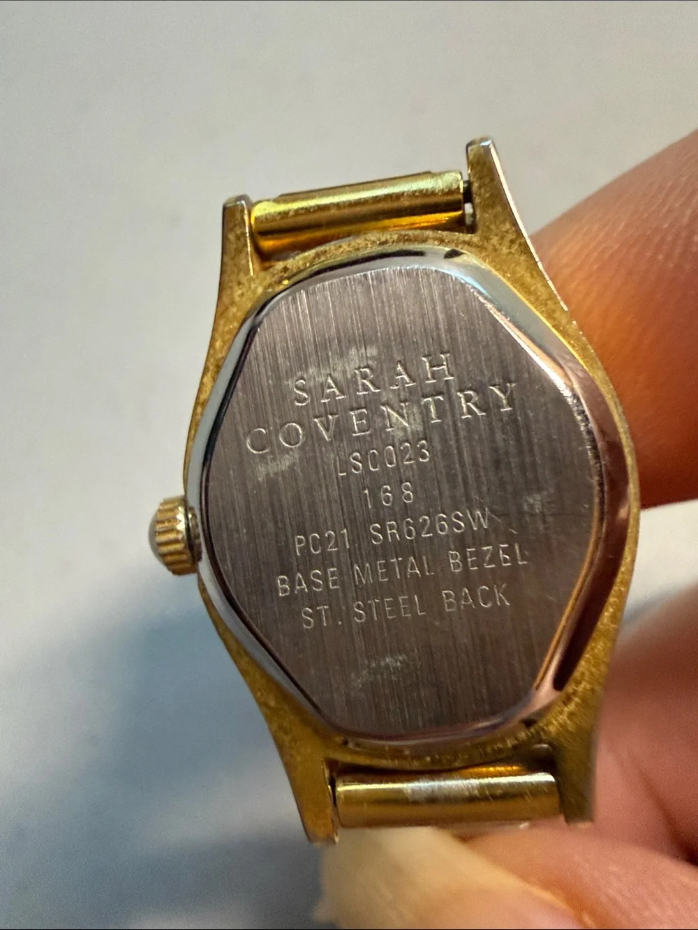 Sarah Coventry Two-Tone Gold and Silver Ladies Quartz Watch